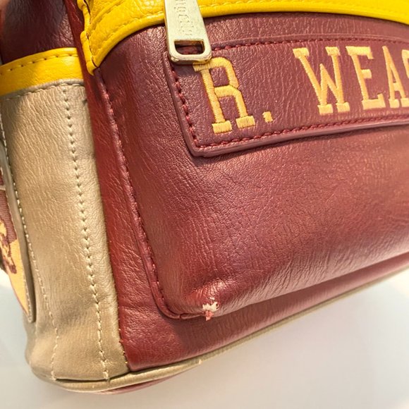 Loungefly | Harry Potter/Ron Weasley #2 Mini Backpack | Burgundy & Yellow - Picture 15 of 16
